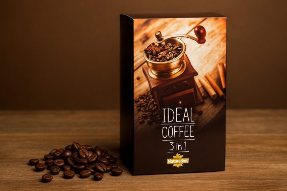 Ideal Coffee 3 in 1 – Healthy Instant Coffee with Whey Protein & Coconut (25 Sachets) قهوة Ideal 3 في 1 – قهوة صحية فورية ببروتين الواي وجوز الهند (25 كيس)