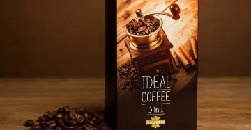 Ideal Coffee 3 in 1 – Healthy Instant Coffee with Whey Protein & Coconut (25 Sachets) قهوة Ideal 3 في 1 – قهوة صحية فورية ببروتين الواي وجوز الهند (25 كيس)