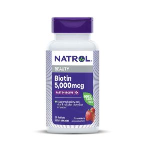 Natrol Biotin Supports Hair & Skin Health - ناترول بيوتين يدعم الشعر والبشرة