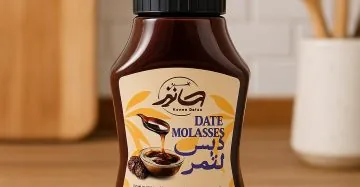 دبس التمر الطبيعي سكويز 270 جم من بصحة – مصدر للطاقة والحديد -Date Molasses Squeeze 270 – Natural sweetener rich in iron and energy