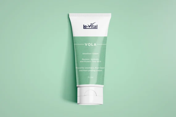 VOLA Emollient Cream – Restore, Hydrate & Protect Sensitive and Damaged Skin فولا كريم مرطب – ترطيب عميق وتهدئة لكل أنواع البشرة بعد الليزر والتقشير
