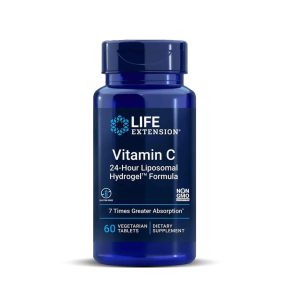 فيتامين سي من لايف اكستنشن – تركيبة ليبوزومية ممتدة 24 ساعة بامتصاص عالي Life Extension Vitamin C – 24-Hour Liposomal Hydrogel Formula for Immune & Skin Support