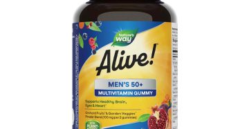 ألايف! فيتامينات متعددة للرجال فوق 50 – دعم الدماغ والقلب والعينين – 60 جامي نباتي Alive! Men’s 50+ Multivitamin Gummy – Brain, Heart & Immune Support – 60 Vegan Gummies