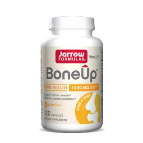 جارو بون أب 1000 مجم – تركيبة متكاملة لدعم كثافة العظام والمفاصل يوميًا BoneUp 1000mg by Jarrow Formulas – 6 Essential Nutrients to Strengthen Bones & Prevent Osteoporosis