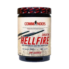 كوماندوز كرياتين هيل فاير ميكرونايزد – 300 جم | قوة انفجارية وأداء عضلي فائق Commandos Creatine Hell Fire Micronized – 300g | Explosive Strength & Muscle Power Formula