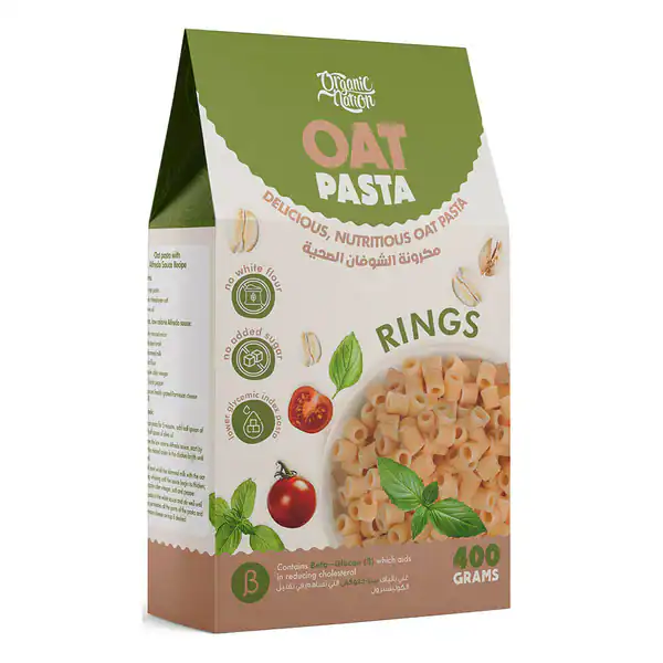 Picture of Rings Oat Pasta - Wholesome & Heart-Healthy Pasta | 400GM Beseha.