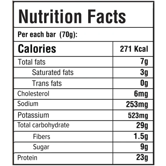 Secrets Protein Bar Blueberry Cheesecake-سناك بروتين سيكرتس بنكهة التشيز كيك بالتوت الأزرق