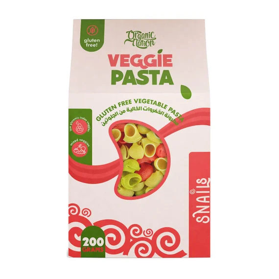 Snails Vegetable Pasta-مكرونة الحلزون بالخضروات