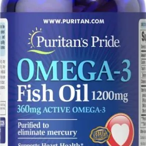 فيتامين أوميغا 3 زيت السمك بيوريتانز برايد-Omega 3 Fish Oil Puritan