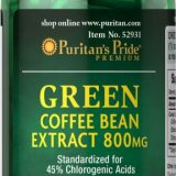 جرين كوفي من بيوريتانز برايد-Green Coffee Bean Extract Puritan’s Pride