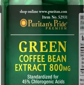 جرين كوفي من بيوريتانز برايد-Green Coffee Bean Extract Puritan’s Pride