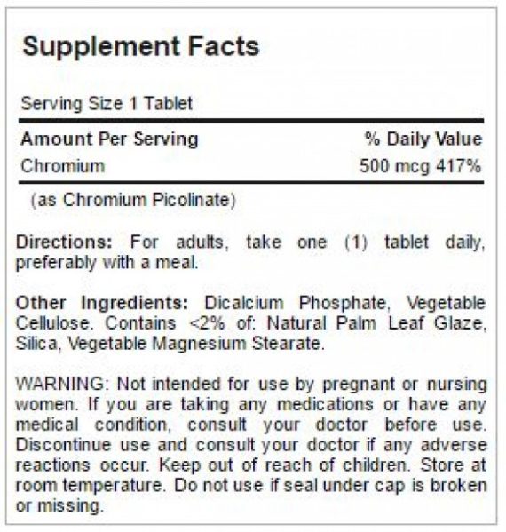 كروميوم بيكولينات من بيوريتانز برايد-Chromium Picolinate puritan's pride