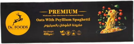 مكرونة سباجيتي بالشوفان والسيليوم دكتور فودز-Oats with Psyllium Spaghetti Dr Foods