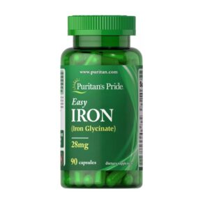 Easy Iron Puritan’s Pride | Gentle Iron Supplement for Energy Support & Healthy Red Blood Cells | 90 Capsules