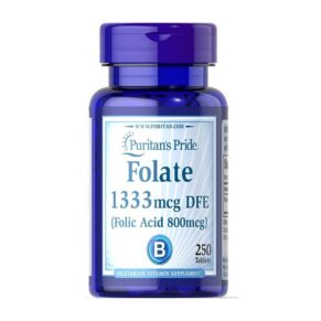 Folate Vegetarian Supplement for Nutritional Support & Red Blood Cell Health | 250 Tablets
