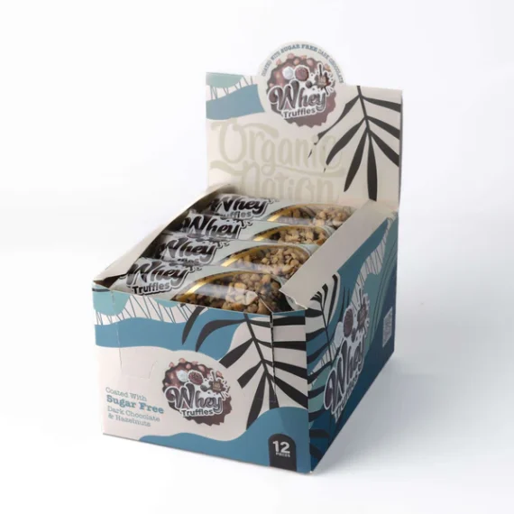 واي ترافل بطعم الشيكولاتة والبندق-Whey Truffles Dark Chocolate with Hazelnuts