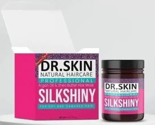 عناية بالشعر الجاف والمصبوغ باستخدام ماسك دكتور سكين سيلك شايني Dr.Skin SilkShiny Hair Mask for damaged and frizzy hair