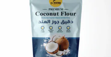 Dr. Foods Coconut Flour – gluten-free, high-fiber coconut flour for healthy baking. دقيق جوز الهند من د. فودز – ، دقيق طبيعي خالٍ من الجلوتين وغني بالألياف.