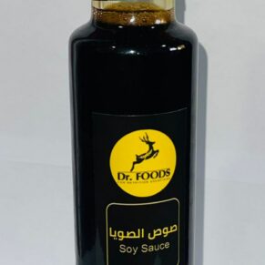 Dr. Foods Soy Sauce 250ml bottle – authentic umami Asian flavor for cooking and marination صوص الصويا من د. فودز 250 مل – نكهة آسيوية أصلية غنية بالأومامي