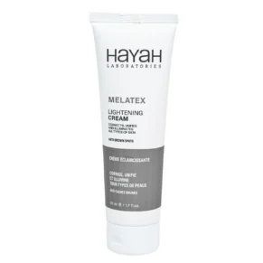 كريم ميلاتكس لتفتيح البشرة – 50 مل، يقلل التصبغات والبقع الداكنة ويوحد لون البشرة. MELATEX Lightening Cream – 50ml, brightening cream that reduces dark spots and evens skin tone.
