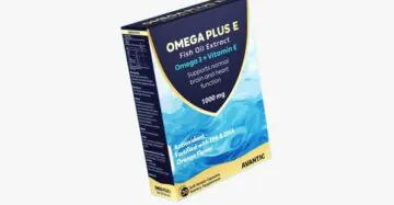 OMEGA PLUS E by Avantic – Omega-3 Fish Oil + Vitamin E Softgels for Brain & Heart Health أوميجا بلس إي من أفانتك – زيت سمك غني بأوميجا 3 مع فيتامين هـ لدعم صحة المخ والقلب
