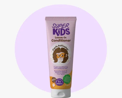Superkids Leave-In Conditioner – Kids hair moisturizer & curls activator 250 ml سوبركيدز بلسم ليف إن – بلسم مرطب ومُفعّل للتموجات للأطفال 250 مل