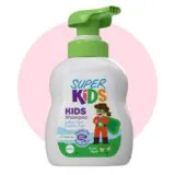 Superkids Kids Shampoo Green Apple Fragrance 300ml – tear-free gentle shampoo for kids سوبر كيدز شامبو للأطفال بالتفاح الاخضر 300 مل – شامبو لطيف وآمن للأطفال برائحة التفاح