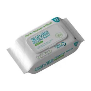 Starville Micellar Wet Wipes – Gentle Facial Cleansing & Makeup Removal Wipes