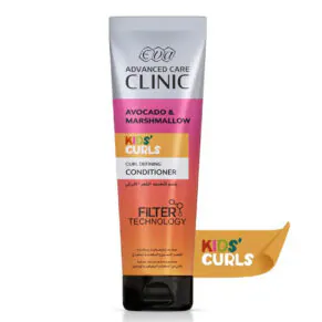 Eva Advanced Care Kids Curls Conditioner 230 ml for hydrating and defining curly hair-ايفا ادفانسد كير كيدز كيرلز بلسم للشعر الكيرلي 230 مل لترطيب وتموجات ناعمة