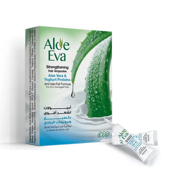 Eva Aloe Vera AND Yogurt Hair Ampoules-إيفا أمبولات الصبار والزبادي