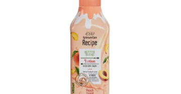 Eva Optimum Care Peach Body Lotion 370 ml with peach scent for soft glowing skin-ايفا اوبتيموم كير لوشن الخوخ 370 مل لترطيب البشرة ولمعان طبيعي