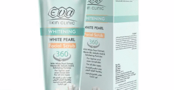Eva Skin Clinic White Pearl Brightening Scrub 100 ml pearl extract exfoliating scrub-ايفا سكين كلينيك وايت بيرل مقشر تفتيح 100 مل بخلاصة اللؤلؤ الأبيض