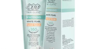Eva Skin Clinic White Pearl Brightening Scrub 100 ml pearl extract exfoliating scrub-ايفا سكين كلينيك وايت بيرل مقشر تفتيح 100 مل بخلاصة اللؤلؤ الأبيض