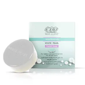Eva Skin Clinic White Pearl Soap 70 g gentle brightening face cleanser-ايفا سكين كلينك صابون لؤلؤ ابيض 70 جم لتنظيف وتنعيم بشرة الوجه