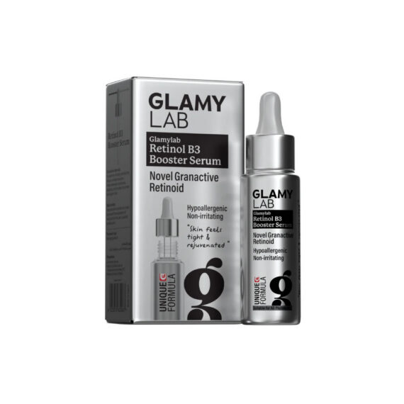 Glami Lab Retinol B3 Booster Serum 30ml for smoother, renewed-looking skin-جلامي لاب سيروم ريتينول B3 بوستر 30 مل لتجديد البشرة ودعم نعومتها