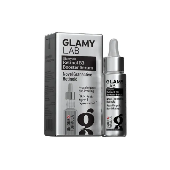 Glami Lab Retinol B3 Booster Serum 30ml for smoother, renewed-looking skin-جلامي لاب سيروم ريتينول B3 بوستر 30 مل لتجديد البشرة ودعم نعومتها