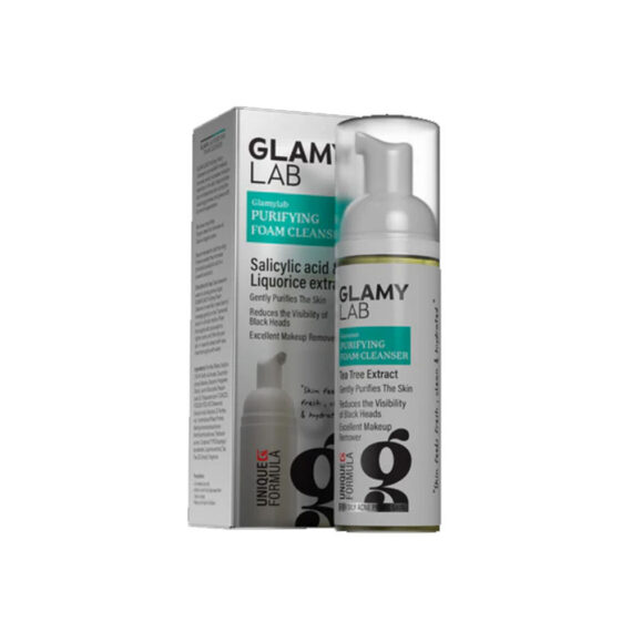 Glami Lab Purifying Foaming Cleanser 150ml for gentle, refreshing daily cleansing-جلامي لاب غسول رغوي منقي للبشرة 150 مل بتنظيف لطيف ومنعش
