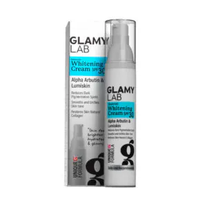 جلامي لاب كريم مبيض 50 جم SPF30 لإشراقة وترطيب يومي-Glami Lab Whitening Cream 50g SPF30 for daily radiance and hydration