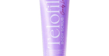 Telofil Candy Lush Body Scrub 250ml for exfoliating and moisturizing the skin with a sweet scent|تيلوفيل اسكرب كاندي لاش 250مل لتقشير وترطيب البشرة برائحة حلوة منعشة