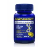 Ginkgo Multivit | Laser Focus, Sharp Memory, and Sustainable Energy Boost | 30 Capsules-جينكو مالتي فيت | تركيز فائق ذاكرة قوية وطاقة ذهنية بلا توقف | 30 كبسولة