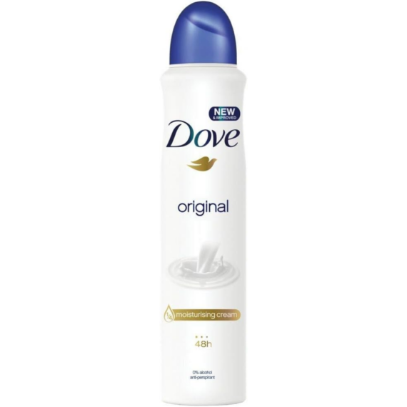 Dove original spray deodorant 250ml-دوف اسبراي اورجينال 250 مل