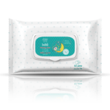 Eva Clinic Baby Cleansing Wet Wipes 25 Wipes-ايفا كلينيك بيبي مناديل مبللة منظفة 25 منديل