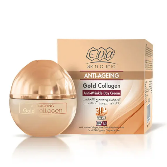 Eva Collagen and Gold Day Cream 50 ml-ايفا كريم نهاري بالكولاجين والذهب 50 مل