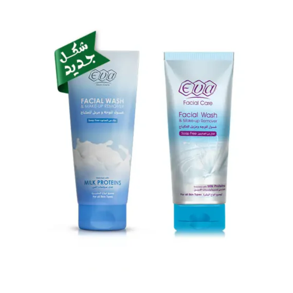 Eva Milk Protein Exfoliating Face Wash 150 ml-ايفا غسول مقشر للوجه ببروتينات اللبن 150 مل