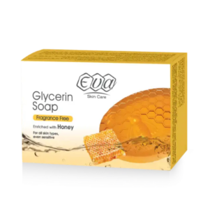 Eva Skin Care Glycerin Soap Honey Unscented 100 g-ايفا صابون جلسرين سكين كير بدون رائحة بالعسل 100 جرام