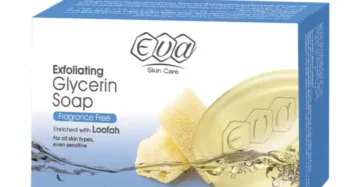 Eva Skin Care Glycerin Soap Loofah Exfoliating 120 g-ايفا صابون جلسرين سكين كير مقشر باللوفة 120 جرام