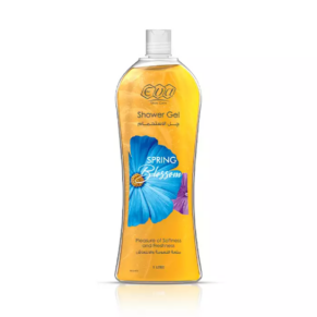 Eva Skin Care Spring Blossom Shower Gel 1L Yellow-ايفا سكين كير جل استحمام سبرينج بلوسوم 1 لتر اصفر