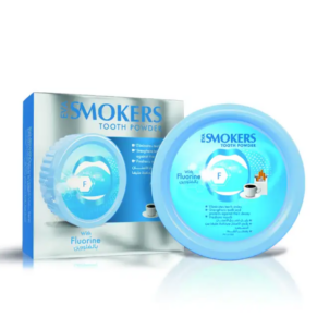 Eva Smokers Fluoride Dental Powder 40 g-ايفا سموكرز بودرة اسنان بالفلورين 40 جرام