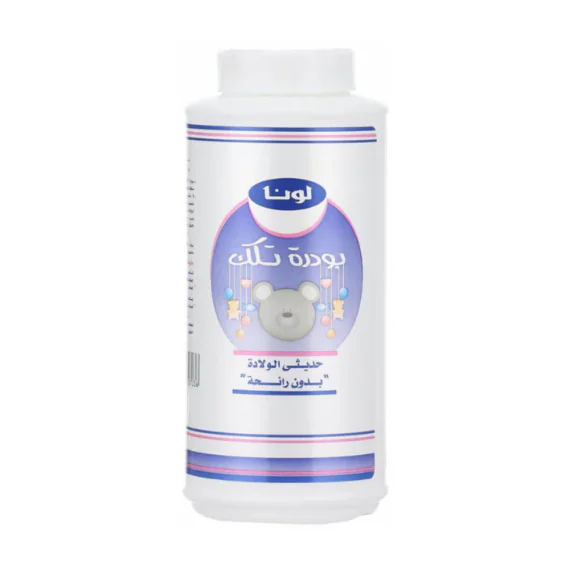 Luna baby talcum powder fragrance free 200g-لونا بودرة تلك حديثي الولادة بدون رائحة 200 جرام