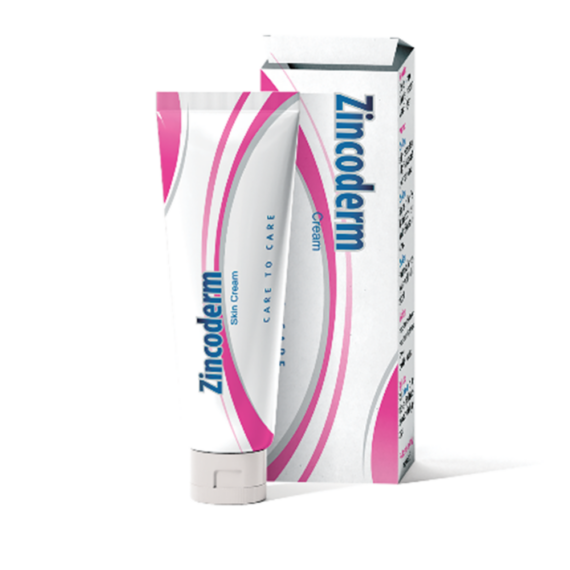 Zincoderm Cream 50gm zinc oxide skin protection cream-زنكوديرم كريم 50 جم كريم أكسيد الزنك للعناية بالبشرة